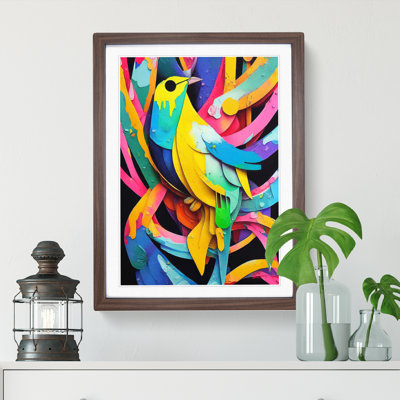 Painted Bird No.6 - Single Picture Frame Painting