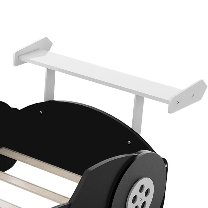Lits simples durables en forme de voiture de course, bois aggloméré, style moderne pour la maison