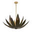 Loto 6-Light Pendant in Centura and Burnished Gold by Breegan Jane