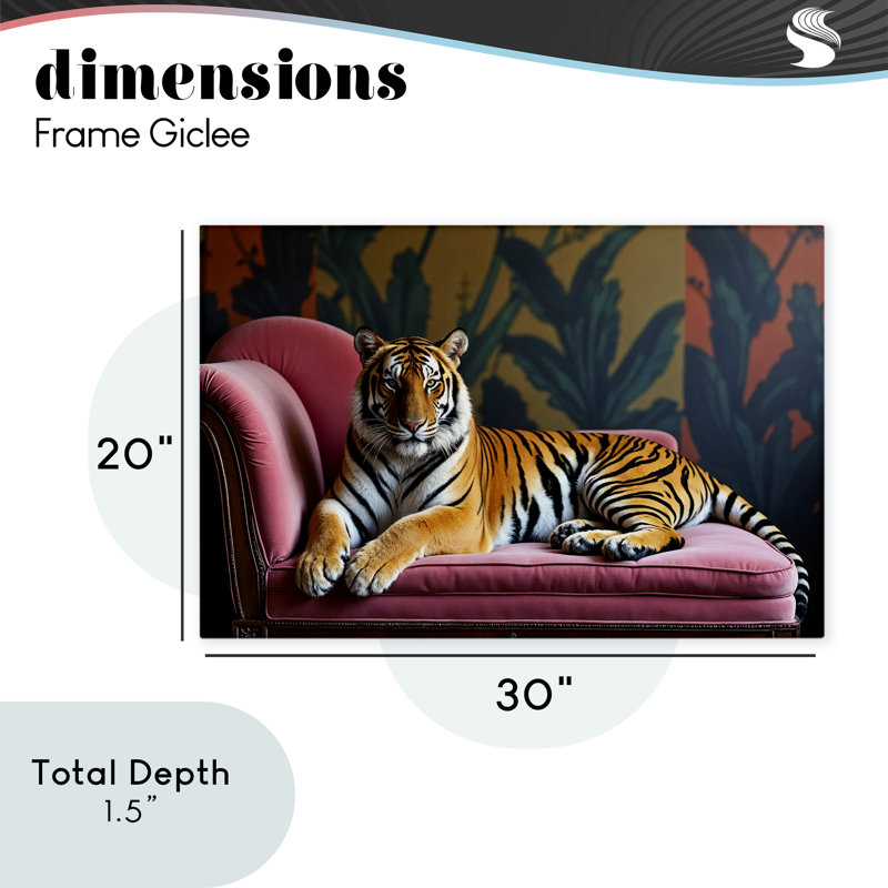 Toile de détente «Exotic Tiger», design par Lettré et doublé