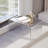 25.4" Acrylic Coffee Table – Modern Waterfall Design Side Table, Thick End Table For Living Rooms And Bedrooms，Clear-1372722441