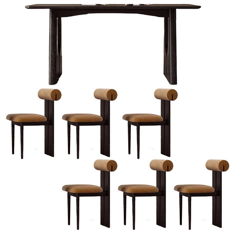 Solid wood french style rectangular dining table, 29.53"H x 63"L x 31.5"W