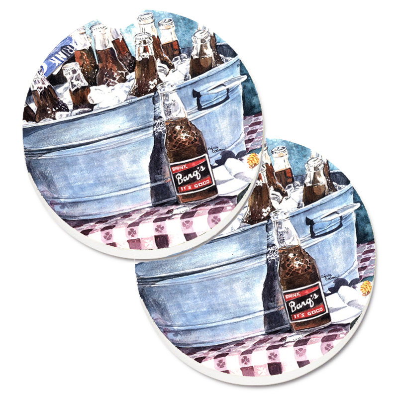 Sous-verre barq et vieux washtub voiture