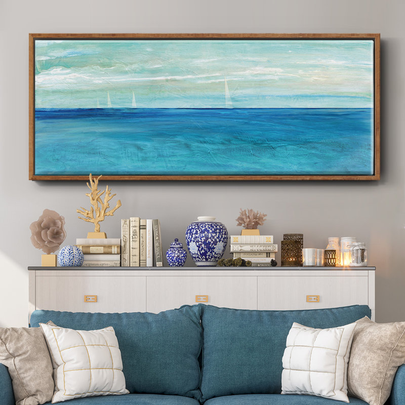 St. Maarten- Framed Canvas, 24" H x 60" W
