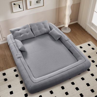 3-in-1 Upholstered Convertible Foldable Sleeper Sofa Bed