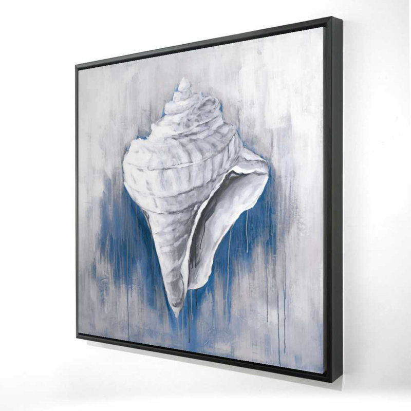 Coquille conique bleue - toile marine classique pour la décoration intérieure