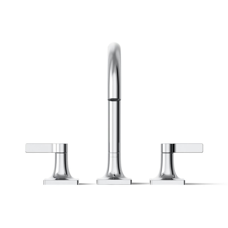 Deck Mounted Bath Faucet, Polished Chrome