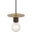 Luminaire suspendu central 1 lumière - Finition laiton antique-362387651