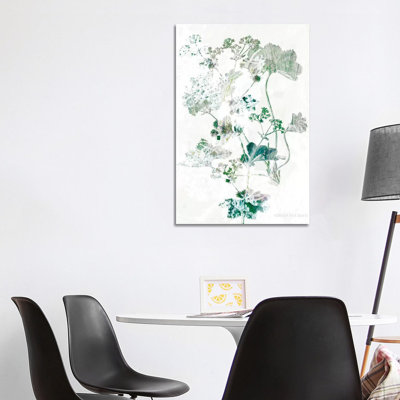Geranium Botanical 1 Piece Wrapped Canvas Painting