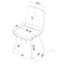 Chaise d'appoint rembourrée Bozhidar (ensemble de 2)