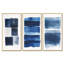 Indigo Horizon I - abstrait, reproduction sur toile 3 pièces-129075895-129075899