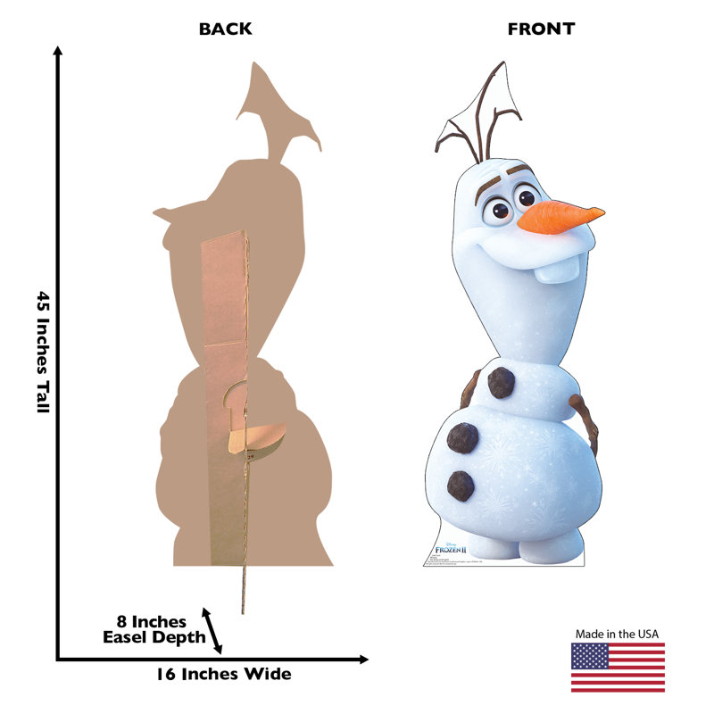 Accroche en carton de l’olaf (disney ii)