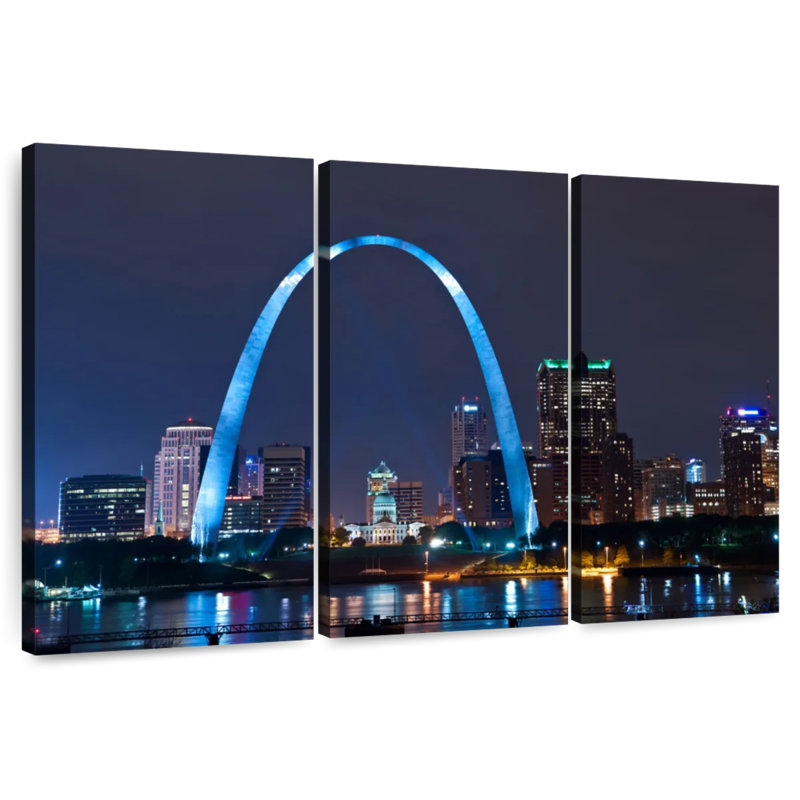 Senne St. Louis Nightscape, 20" H x 33" W