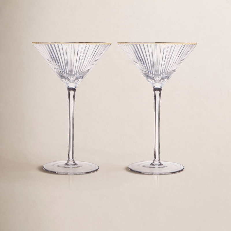 Meridian Crystal Martini Glasses