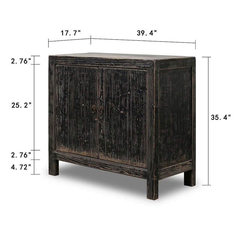 Chiedza Solid Wood Accent Cabinet