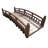 Japanese Garden Bridge with Finials