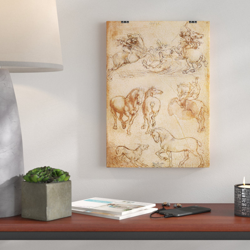 Leonardo Da Vinci - No Frame Painting, 42cm H x 29.7cm W