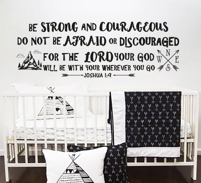Text & Numbers Non-Wall Damaging Wall Decal, Black