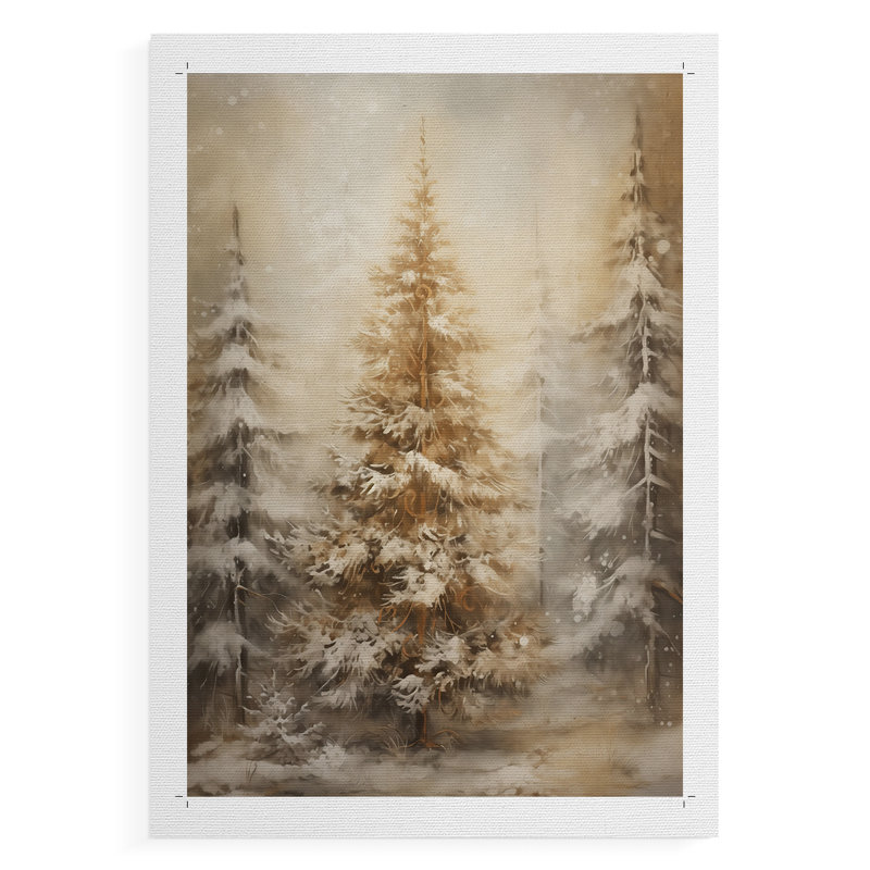 Art des Fêtes de Noël, impression sur toile - non encadrée, H 60 po x l 40 po