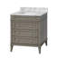 Ensemble de meuble-lavabo simple 30 po avec armoire gris vieilli et comptoir en marbre de Carrare Francfort-1750239705-1811490143