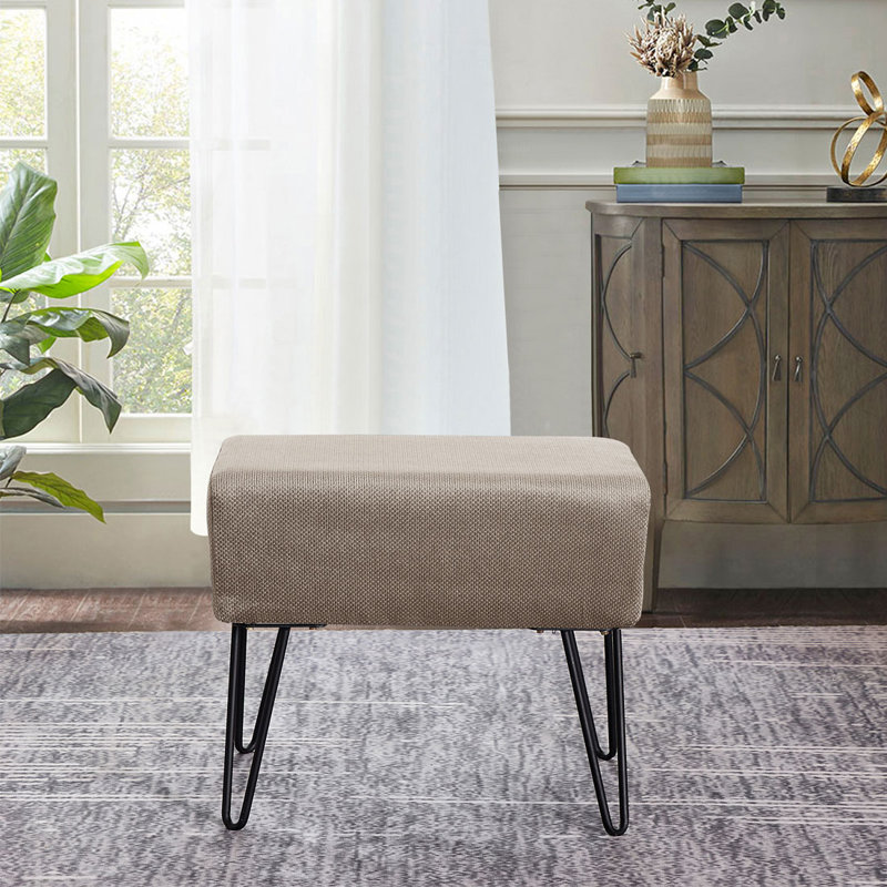 Repose-pieds Avilla, Polyester simplement taupe