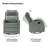 Giselle 26.5" Wide Manual Swivel Rocker Recliner with Metal Base-671010835