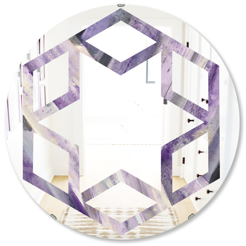 Miroir mural éclectique Quatrefoil, H 31,5 po x l po