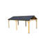 Pavillon de jardin 12 pi x 20 pi avec plateau en acier galvanisé et fabrication en aluminium jaune brun - Transformez votre jardin en une base de toit jaune brun