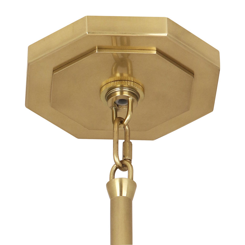 Kate 6 - Light Chandelier, Modern Brass, Vintage Wine