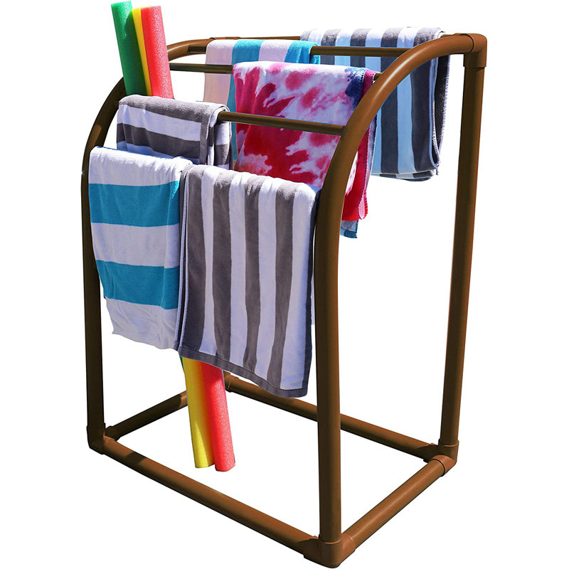 Porte-serviettes sur pied Charlbury, Brun