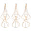 3 Pieces Modern Hourglass-shaped Wedding Flower Stands-107731971