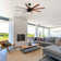 8-Blade Retro Ceiling Fan with Light Kit and Remote Control
