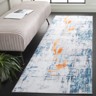 Tapis gris / bleu Josalina Monica 812
