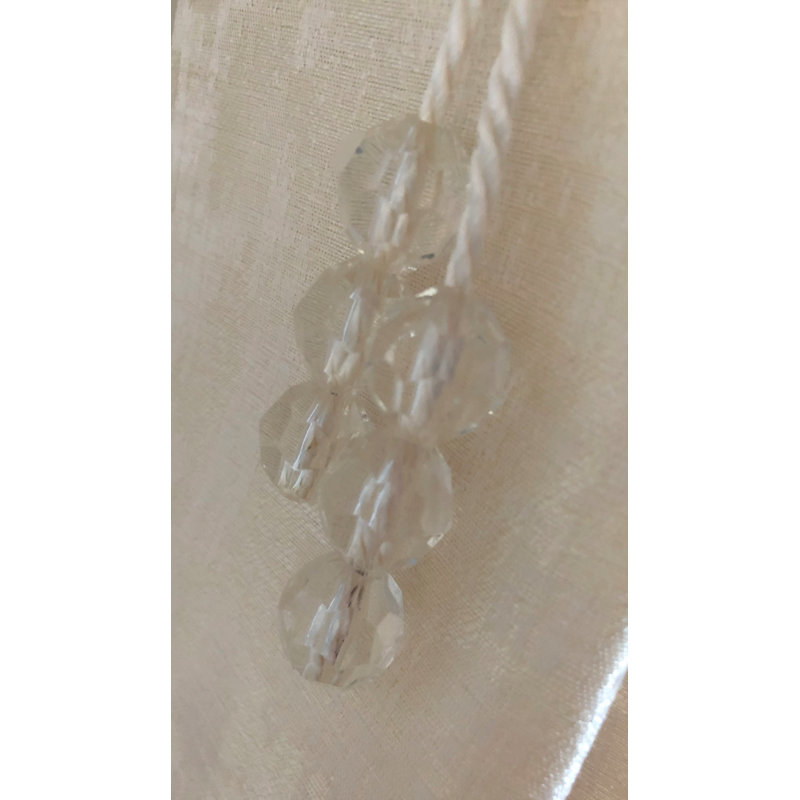 Laszlo 2cm Curtain Holdback/Tieback, White