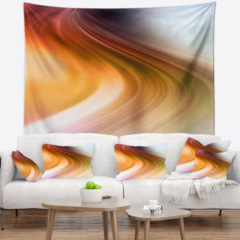 Tapisserie «Rays of Speed» - orange et vert, H 50 po x l 60 po