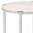 Brecon White Oak & Chrome Finish End Table