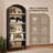 Onetha 76''H Curved Arch 5-Shelf Bookcase-606013260