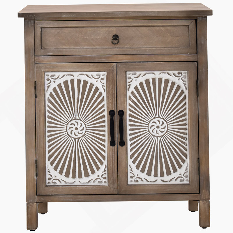 Solid Wood Accent Cabinet