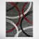 Weekes Performance Area Rug in Gray/Red/Black