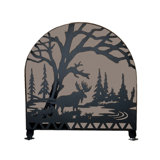 Moose Creek Arched Fireplace Screen