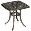 Lewert Outdoor Garden Table Cast Aluminium, 54 x 54 cm Bronze Tone