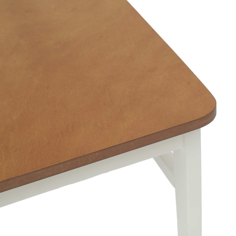 Tamotsu Solid Wood Accent, White/Natural