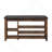 Vintager Rubber Wood Height-Adjustable Long Shoe-Changing Bench With Comfortable Seat-1738643885