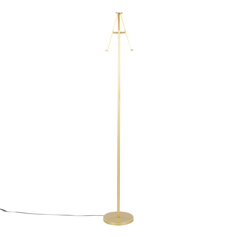 Icicle 65" Modern Swivel Floor Lamp In Metal, Gold