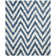 Delane Handmade Tufted Ivory/Blue Area Rug