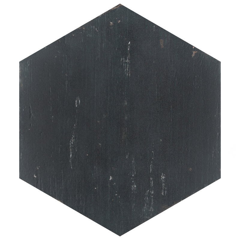 Retro Hex 14" x 16" Porcelain Wood Look Wall & Floor Tile