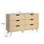 Commode double 6 tiroirs l 52 po Lilette-1805053090