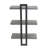 Gateshead Jamestown 3 Tier Wall Shelf with Single-Hole Mount Rustic Wood Grain and Metal-2127182171