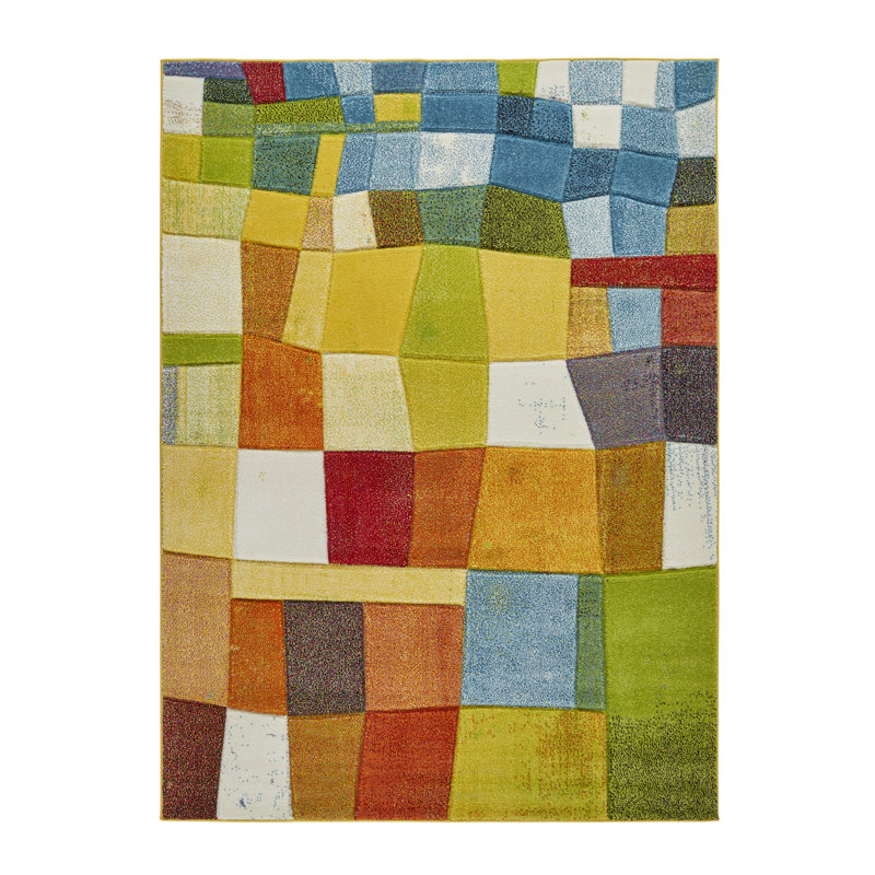 Machine Woven Multicolour Indoor Rug, Rectangle 160 x 220cm