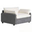 Canapé simple en chenille avec 2 coussins-96681202
